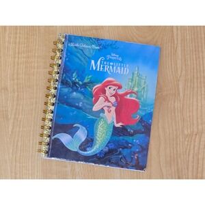 'The Little Mermaid' Little Golden Book Upcycled Journal- 40+ Pages- Handmade